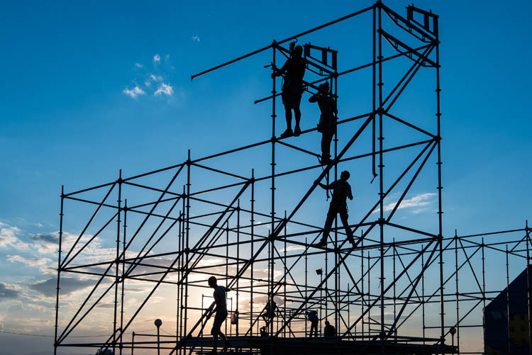 Démontage échafaudage fixe Argenteuil